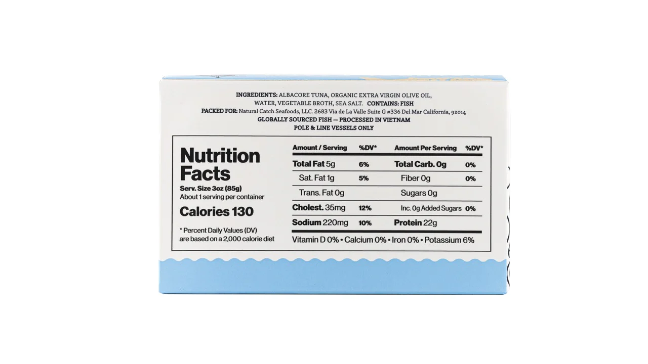 Natural Catch Tuna - WHITE Albacore in Organic Extra Virgin Olive Oil - Image 7